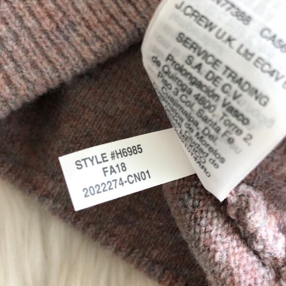 Madewell Wrap-Front Pullover Sweater Coziest Yarn Size S Pink Wool Alpaca EUC - Picture 8 of 10